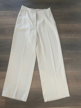 Quince Wide-Leg Cream Trousers